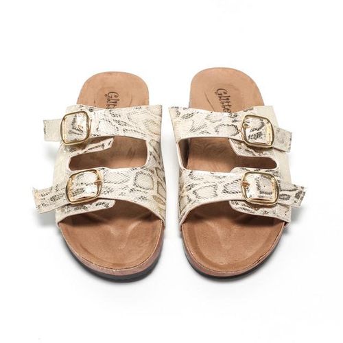 Women Slippers - Gold
