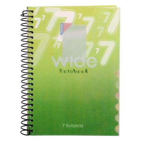 A4 Copybook - Notebook 168 Sheets- 7 Subject - 200*280 Mm Green Cover