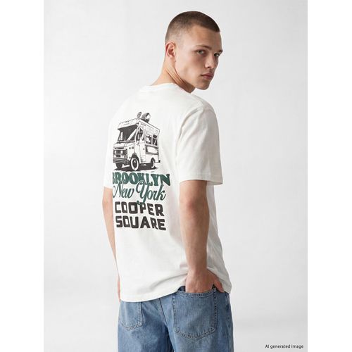 Crew Neck Brooklyn Printed Men's T-Shirt
