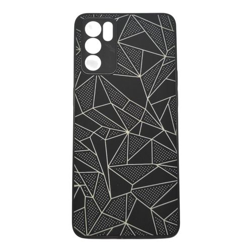 Cover for OPPO Reno 6, Anti-Scratch Shockproof Soft Silicone TPU Protective Case with Fabric Lining - Black & Grey