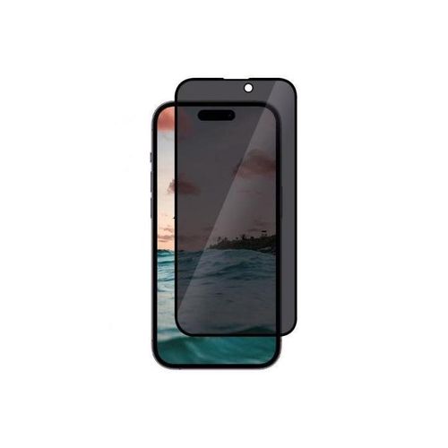 Privacy Screen Protector for iPhone 15 6.1-inch - Anti-Spy Tempered Glass - Black