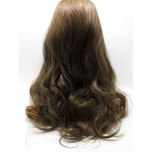 Synthetic Hair Wig Long Brown Wavy Thermal Hair