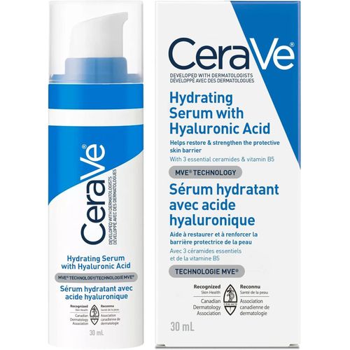 HYALURONIC ACID Face Serum, Hydrating Serum for Face with Vitamin B5 & Ceramides, for Men & Women, Normal To Dry Skin. Fragrance Free, Non-Comedogenic, Paraben-Free, 30ML