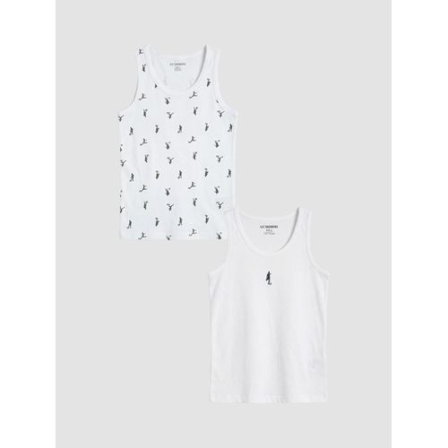 Crew Neck Boy's Vest 2 Pack