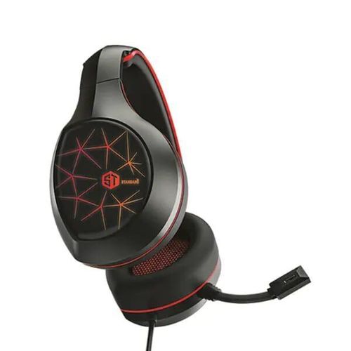 Standard GM-3501LR Smart Gaming Headphone with 7-Color LED & Deep Bass - Black