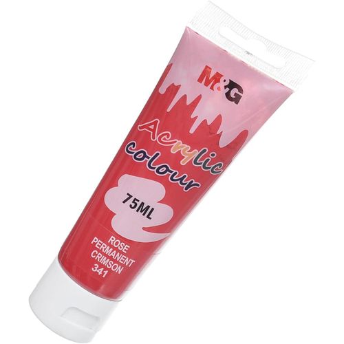 أنبوب طلاء أكريليك Chenguang، إنشاء فني جريء، 75 مل - روز بيرماننت كريمسون (341) - رقم: APLN6598