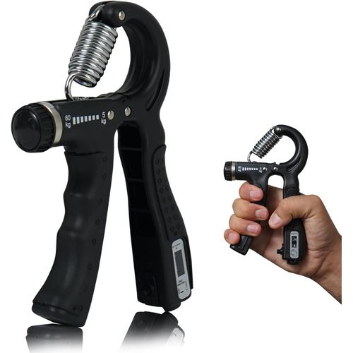 Heavy Duty Premium Hand Grip Strengthener, Counting hand Grips Workout, Adjustable Resistance Strength Hand Grip 05-60 KG, Exerciser for Muscle Building and Injury Recovery