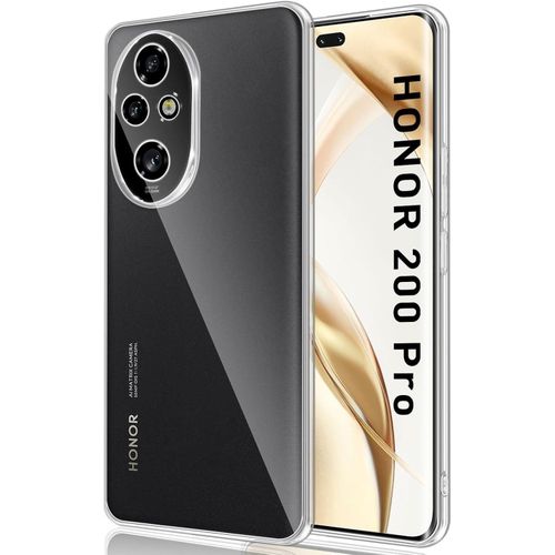 جراب متوافق مع هونر 200 برو الجيل الخامس 5G، شفاف رفيع للغاية مضاد للصدمات قبضة جيدة، للخدش لحماية الاصابع والبقع، بولي يوريثين