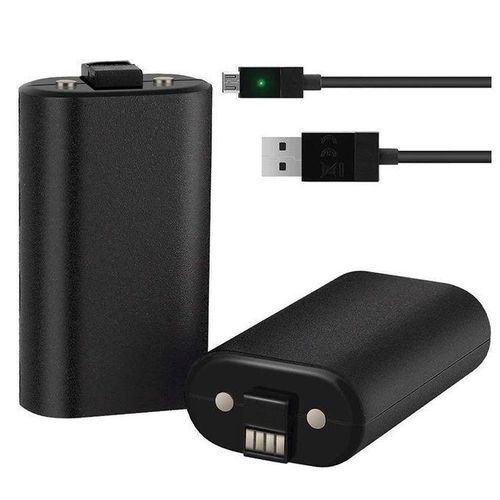 Charge and Play Kit - 2×1400mah Rechargeable Battery Pack and Cable for Xbox One Controller