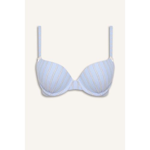 Wired Striped Push-Up Bra
