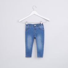 Pocket Detail Jeans with Button Closure MEDIUM BLUE