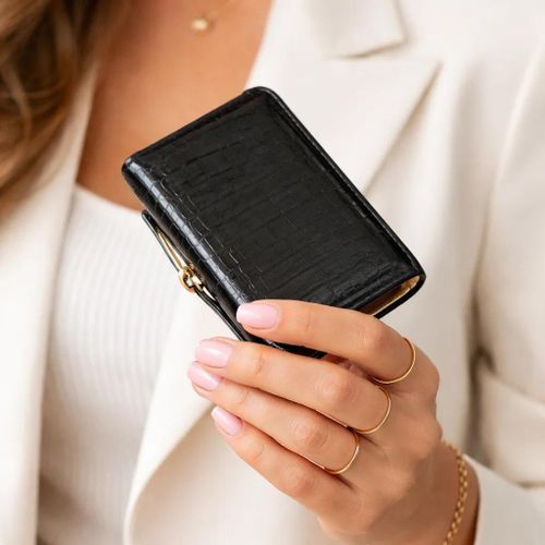 Elegant Women’s Wallet with Premium Design - Black Color