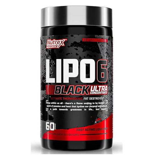 Lipo - 6 Black Ultra Concentrate Thermogenic Energizing Fat Burner Supplement Increase Weight Loss Energy & Intense Focus