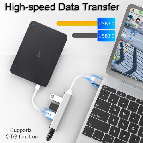 USB 3.0 Hub USB Extension MacBook Phone Computer High Speed USB Hub U Disk Hard Disk Card Reader Keyboard Mouse Gamepad Windows MacOS Linux