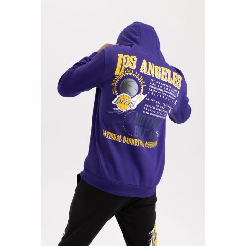 Man Hooded Standart Fit Sweat Shirt - Dark Purple