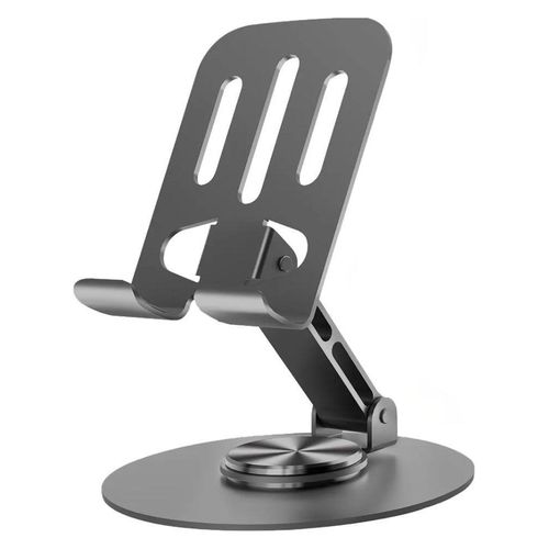 Adjustable Phone Stand for Desk - 360° Rotating Metal Bracket - Portable Foldable Mobile Phone Holder (Multi-Color)
