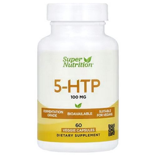 Super Nutrition 5 Htp 5-Hydroxytryptophan 100 mg 60 Vegetarian Capsules