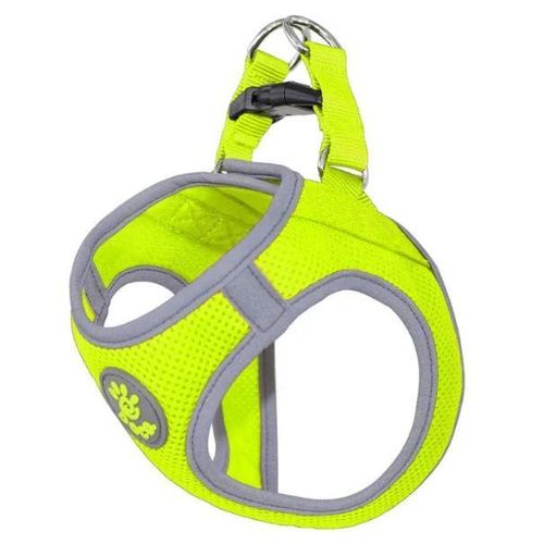 dog Harness XL Quick fit reflective YELLOW & gray (52-56cm)