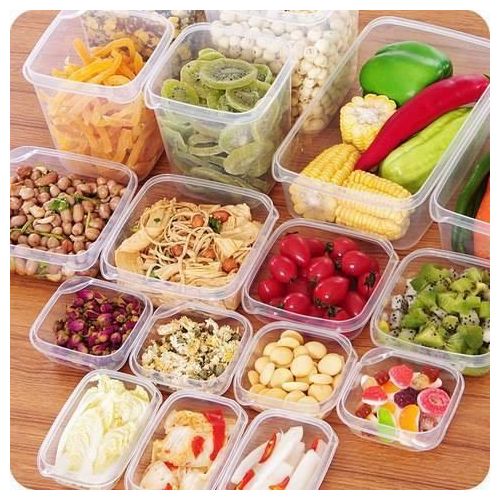 17 Piece Refrigerator Set Pure Plastic