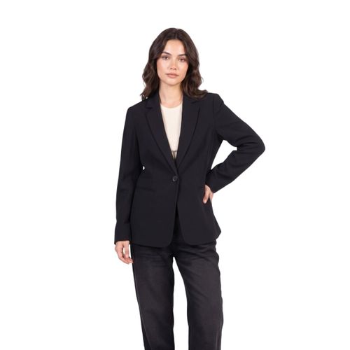 Single-Button Structured Blazer