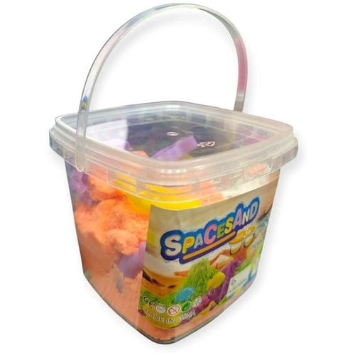 Amazing Dough and Magic Clay With Mould, Reusable Sensory Set, Gluten-Free Wonder Sand Activity Toys, Indoor Games for Kids Age 10 to 15 Orange (750 GM Bucket)