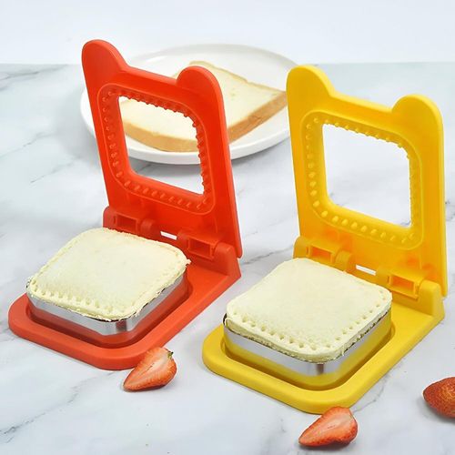 Bread Slicer - Stainless Steel Reusable Sandwich Cutter and Sealer for Perfectly Shaped Lunch Boxes Creative Meals Ideal for Kids Easy Toast Sandwich Making and Fun Food Preparation 2