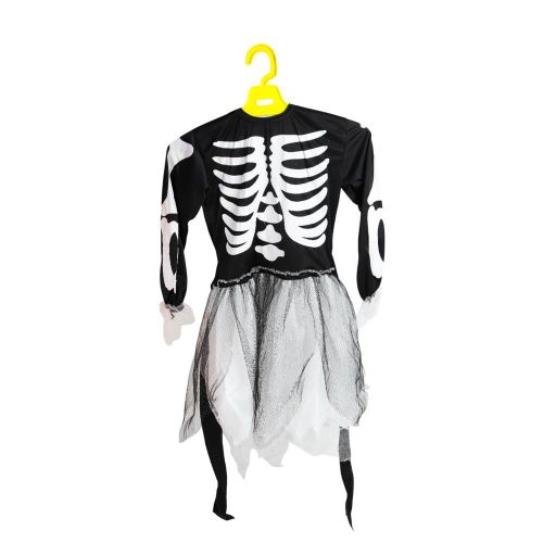 Skeleton Halloween Cloths for Girls Large Size - L