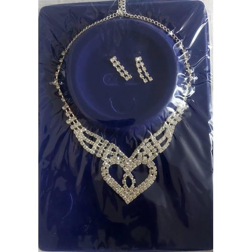 Heart Necklace & Earrings