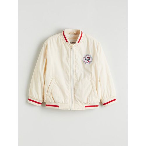 Hello Kitty Printed Baseball Collar Girl's Jacket
