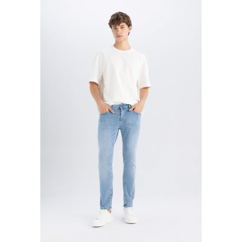 Man Pedro-Slim Fit Denim Trousers - Lt.Blue