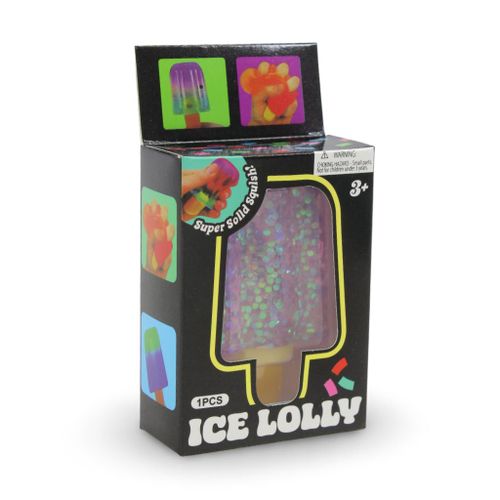 Sugar Ice Cream Glitter Squishy Fidget Toy – Purple