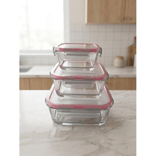 3-Pieces Fluid Square Bowls Set