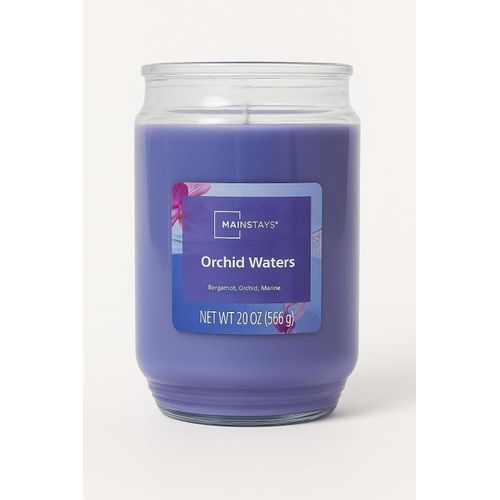 Kanawaty Scented 20 oz Candle Jar, ORCHID WATERS, Up to 120 Hours of Burn Time, Single-Wick