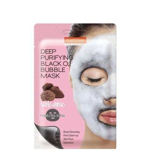 O2 Volcanic Deep Purifying Black Bubble Mask 1pair