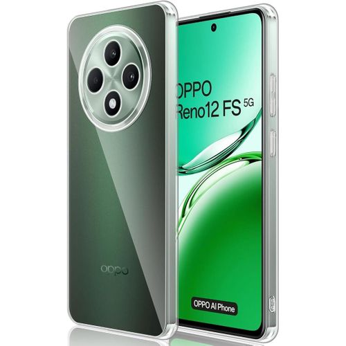 Cover Compatible with Oppo Reno 12F /12F / Reno 12 FS 5G, Transparent Ultra Thin Shockproof Case with Good Grip, Anti Scratch Case Protection from Fingers and Stains