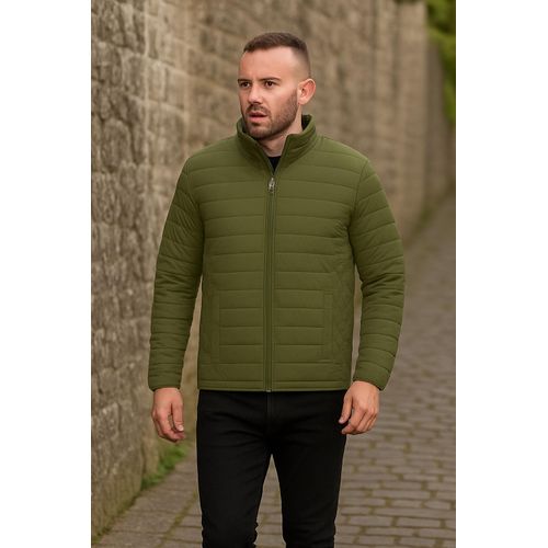 جاكيت بومب - نايلون أخضر عسكري