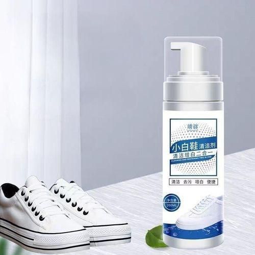 Professional foam shoe cleaner 200ml , deep cleaning without water for white and sports shoes, effective stain remover, suitable for suede, fabric and mesh