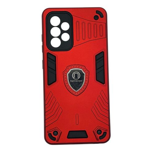 Heavy Duty Dual Layer Shockproof Cover Matte Back Hard Cover for Samsung Galaxy A52 / Samsung Galaxy A52s 5G - Red