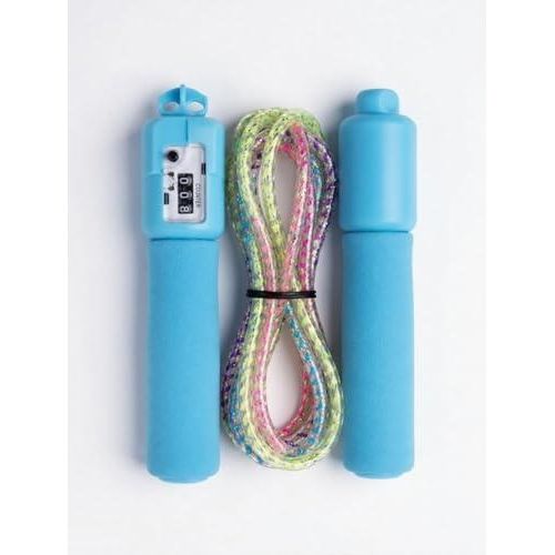 Jump rope with digital counter, foam handles, for fitness and jumping exercises