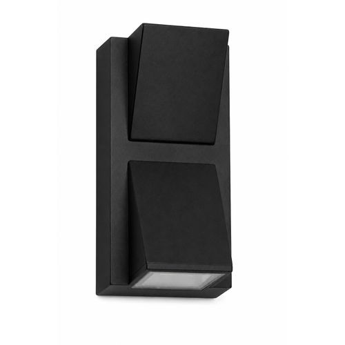 8W LED K-Shaped Wall Light, Black Aluminum, Warm White 3000K, 14×8×6 cm – Mishkah Light