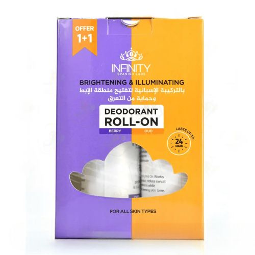 Deodorant Oud Scent Roll On 80 Ml + Berry Scent Roll On 80 Ml