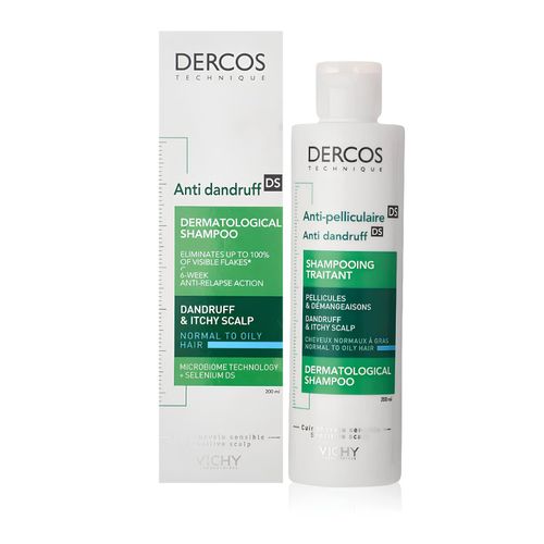 Ducray, Anti-dandruff, Dermatological Shampoo, Dandruff And Itchy Scalp, Normal To Oily Hair - 200ML