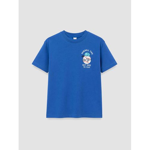 Crew Neck New York Printed Boy's T-Shirt