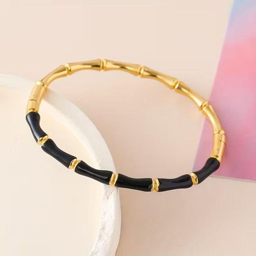Bracelets crafted from premium stainless steel with a unique bamboo texture design in a variety of elegant colors suitable for everyday wear and special occasions for both men and women
