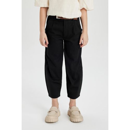 Girl Barrel Fit Trousers - Black