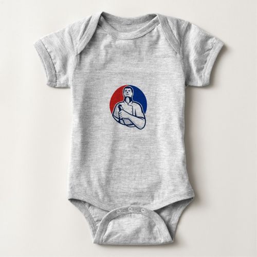 Bodysuit Short Sleeves- Grey