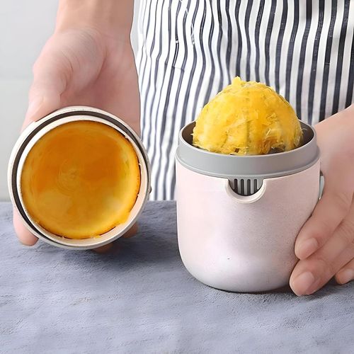 Handheld Fruit Squeezer - Simple, Sturdy Citrus Press with Thick Walls, Colorful Non-Slip Grip, Efficient Juice Output, Perfect for Lemons and Limes