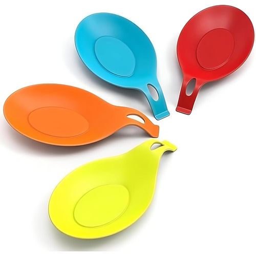 Silicone Holder - Jumbo Silicone Spoon and Ladle Holder, Heat Resistant, Perfect for Cooking, Multi-Color Design, Space-Saving Kitchen Accessory.