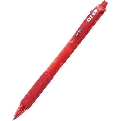 Chenguang Pure Gel Retractable Red Gel Pen 0.5mm - Smooth Writing - Ergonomic Rubber - 1pcs - No:AGPH1871