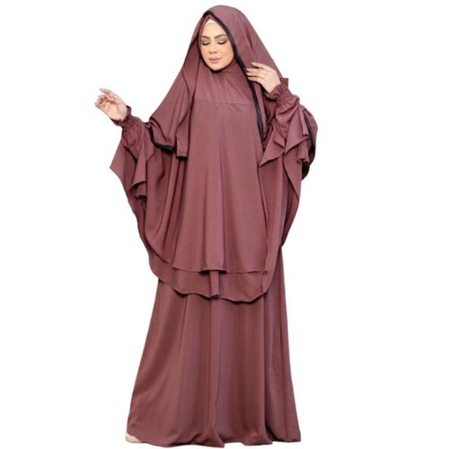 KASHMIR - Elegant White Women's Abaya with Modern Design & Black Accents - Perfect for Daily & Formal Occasions